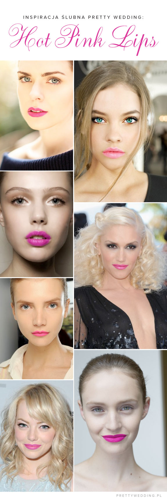 Inspiracje Ślubne: Szminka Hot Pink Lips